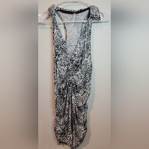 Free People Sleeveless Blouse Black and White